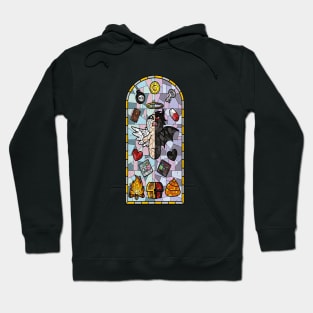 The Binding of Isaac cathedral stain glass Hoodie